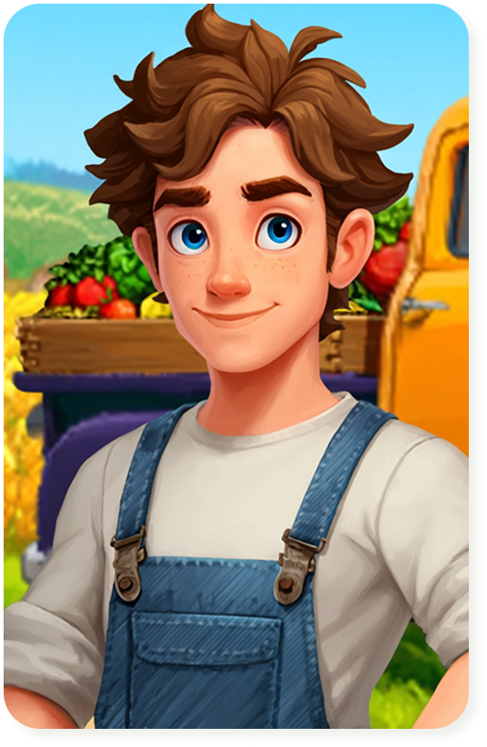 Harvest Jam farmer character